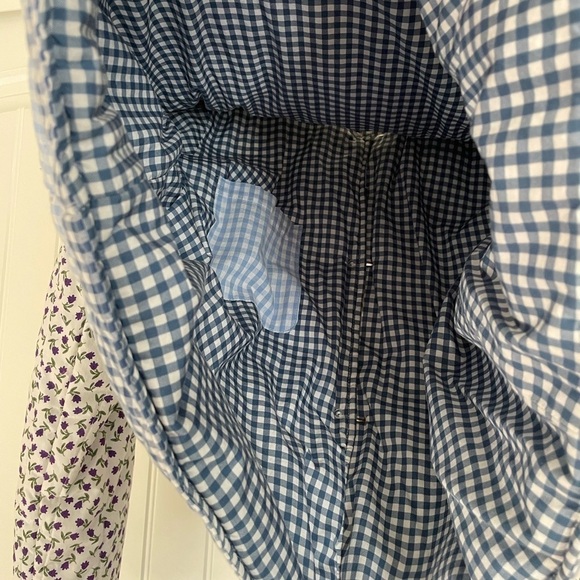 TEDDY FRESH Quilted Teddy Bear Jacket blue brown size medium - Picture 8 of 9